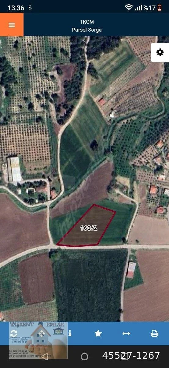 BUCA KARACAAĞAÇ MAH. YOLA  CEPHELİ 5.042 M2 SATILIK ARAZİ küçük görsel 2