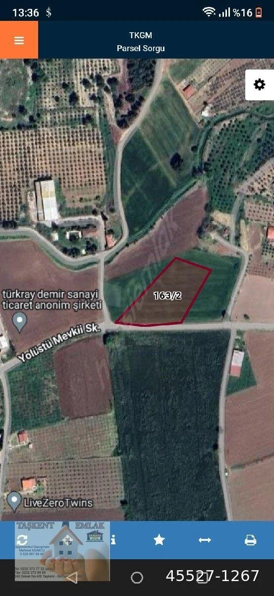 BUCA KARACAAĞAÇ MAH. YOLA  CEPHELİ 5.042 M2 SATILIK ARAZİ küçük görsel 11